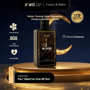 Arumi Millionare - Luxury Natural Essential Oil Fragrance - Bottle